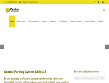 Tablet Screenshot of centralparking.cl